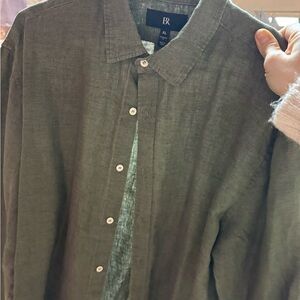 Banana Republic Men's Olive Shirt xl